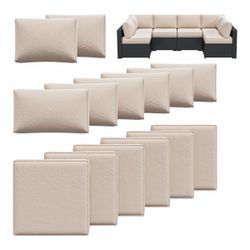 Outdoor & Indoor Sofa Cushion Replacement Set