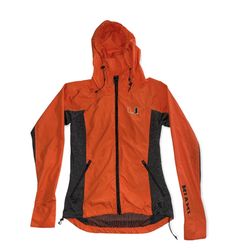 University of Miami Orange Zip Up Windbreaker MD
