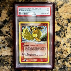PSA 7 Flareon Gold Star 