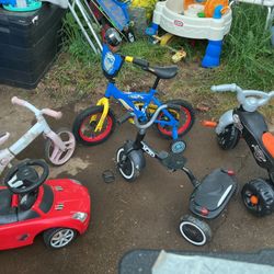 Four Tricycles, One Needs A Seat, A Very Good Help And A Car ( All For $40) Or One Is $12