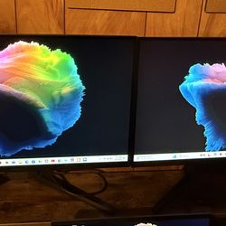 Two 27” 1440p 144hz Gaming Monitors