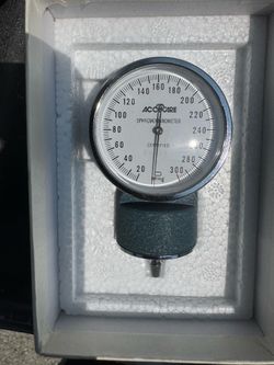 Black Sphygmomanometer Blood Pressure Monitor Meter Gauge Only