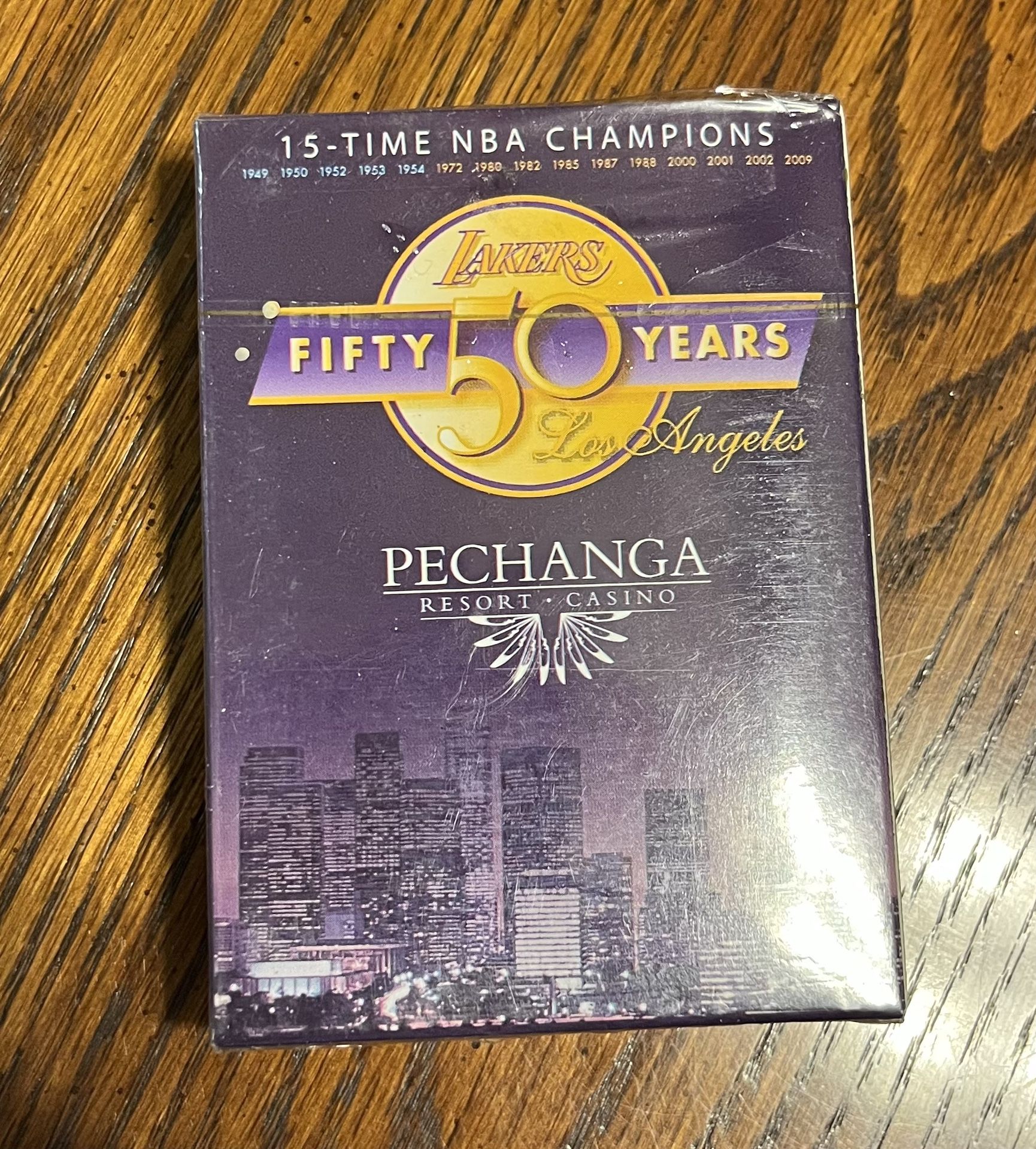 Los Angeles Lakers NBA Playing Cards Deck 50th Anniversary NEW Sealed Lebron Kobe