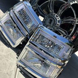 Chevy Silverado headlights New DRL 14-15