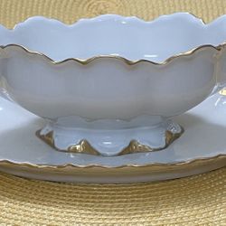 Antique Haviland France Gravy Boat 