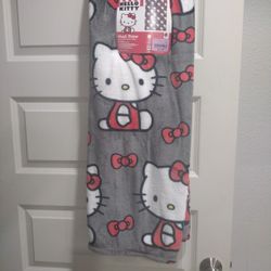Hello Kitty Plush Throw