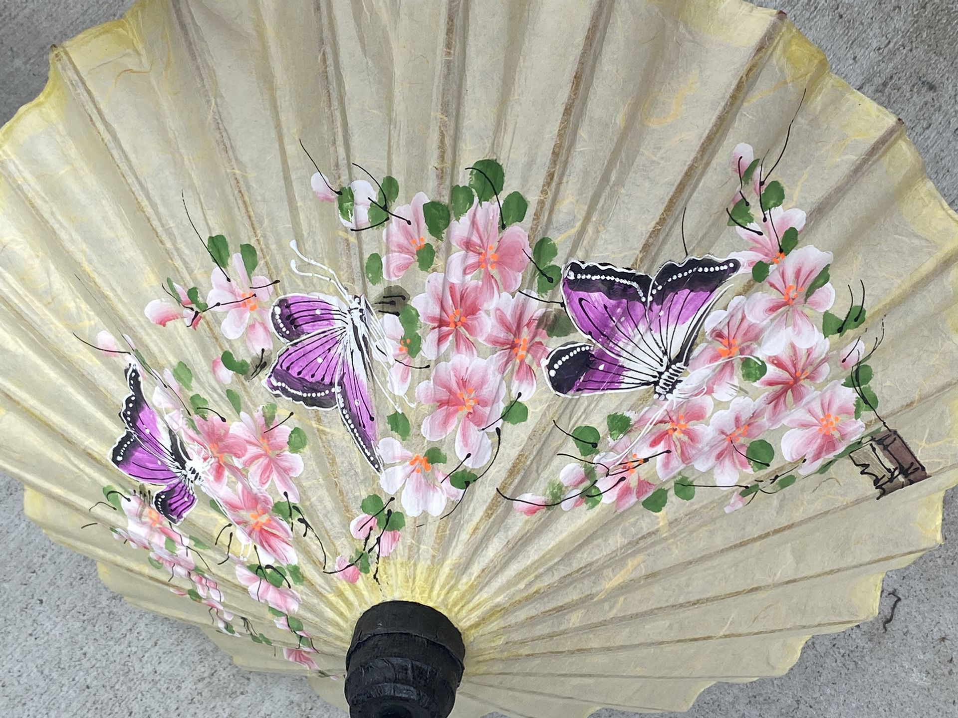 Rice Paper & Bamboo Umbrella 