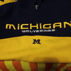 Michigan Wolverines Sweater With Hoodie