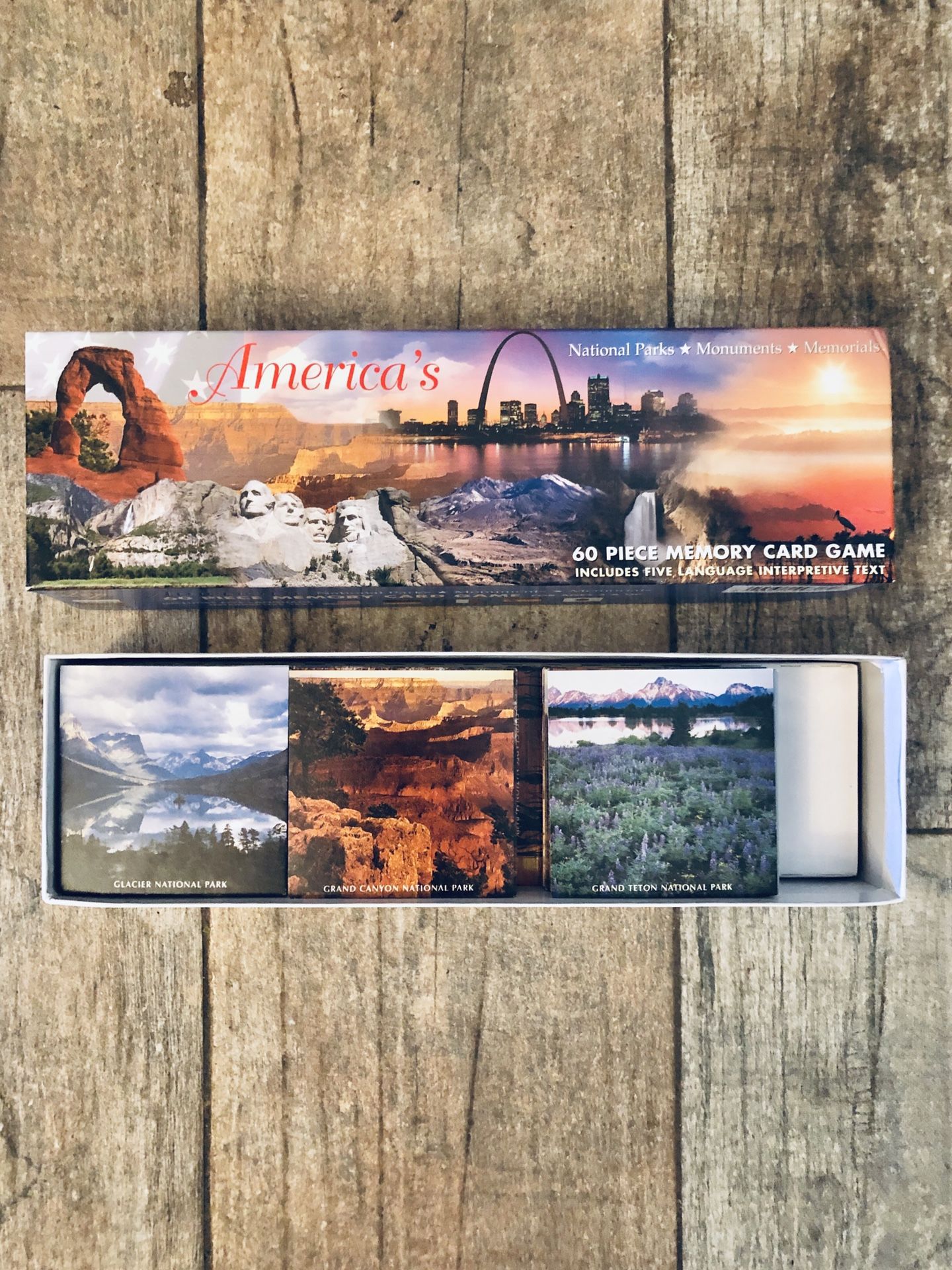 America’s 60 Piece Memory Card Game - National Parks - Monuments - Memorials - If Is Posted Is Available-