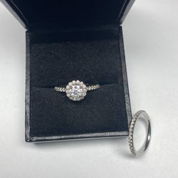 White Gold Diamond wedding Set