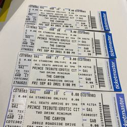Concert Tickets PRINCE Tribute Band 