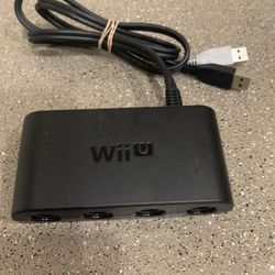 Wii U & Switch Gamecube controller adapter WUP-028 4 Port Black 