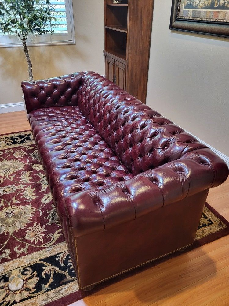 Leather Chesterfield Sofa