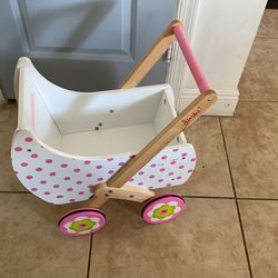 Baby Buggy Pink & White 