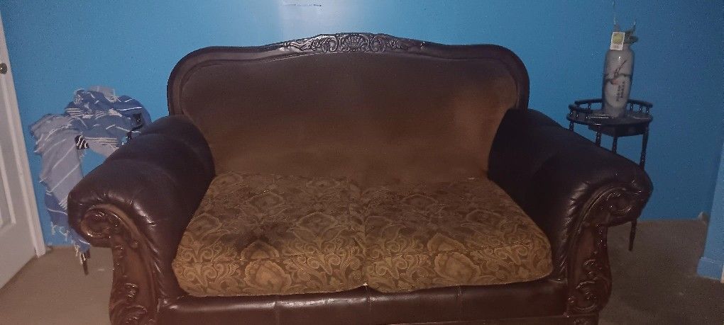 Used Older Brown Sofa