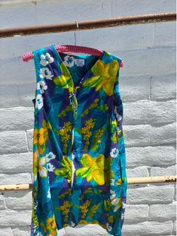 Vintage Sears Hawaiian dress Made in British Hong Kong Tiki Oasis