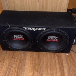MTX TNE212D 12-Inch 1200-Watt Car Audio Dual Loaded Subwoofer 