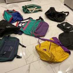 A Few Good Bags To Go Shopping, ( Need A Little Cleaning.  (NO SHIPPING) All For $10