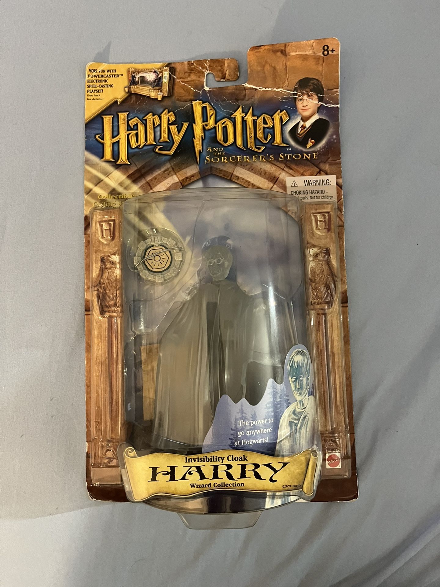 Harry Potter Invisibility Cloak Action Figure 2001 Sorcerer's Stone SEALED