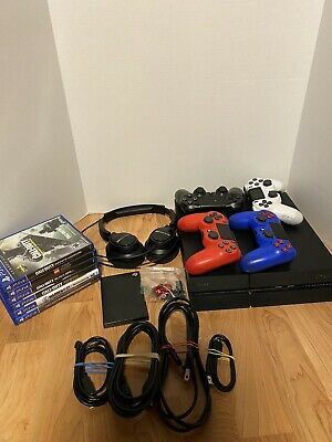 PS4 Console W/ 6 games, 4 controllers, 1 TB External Hard Drive GREAT SHAPE