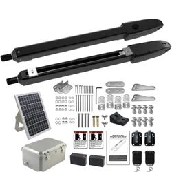 Brand New Dual Solar Gate Opener With Remotes
