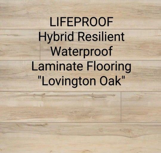 New ✴️ LIFEPROOF Hybrid Resilient Waterproof Laminate Flooring with Attached Underlayment - 150 Sq Ft - Lovington Oak