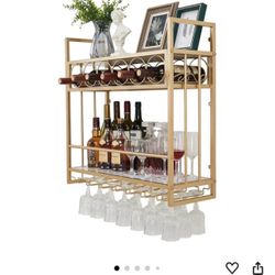 Gold Wine Rack