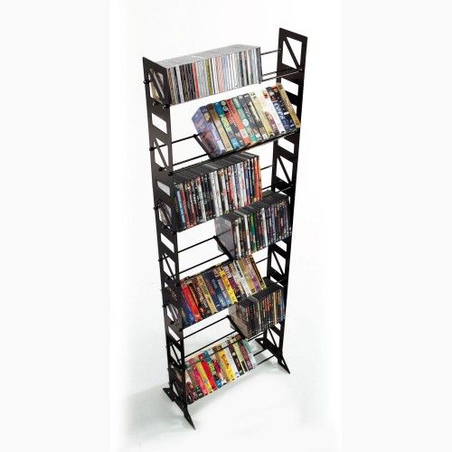 Boltz Steel Furniture CD, DVD, BLU-RAY, VHS Storage Rack x2