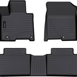 1st and 2nd Row All Weather Floor Mats for Hyundai Tucson 2022-2024 Rubber TPE Floor MatS 