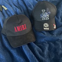 Amiri And LA Dodgers Hats