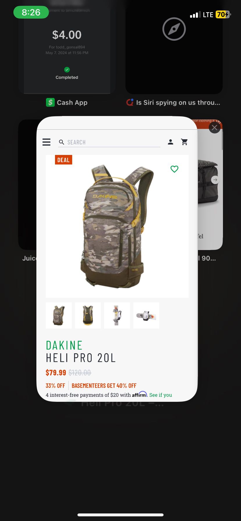 I DAKINE Heli Pro 24L Backpack