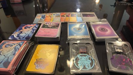 Pokemon cards and accessories
