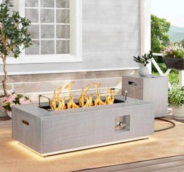 42 in. Fire Pit Table with RGB LED Lighting