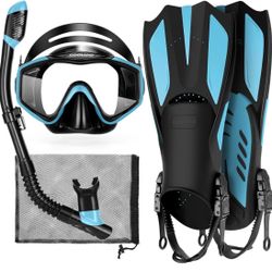 Odoland Snorkel Kid Dive Set - Hydroscope Mask, Snorkel, Fin Set