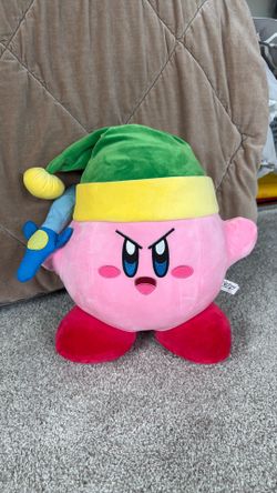 Kirby with sword plush