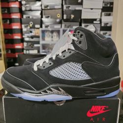 Air Jordan 5 Black Metallic, Size 8.5 & 12 Men