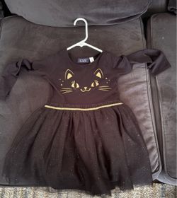 Black cat dress
