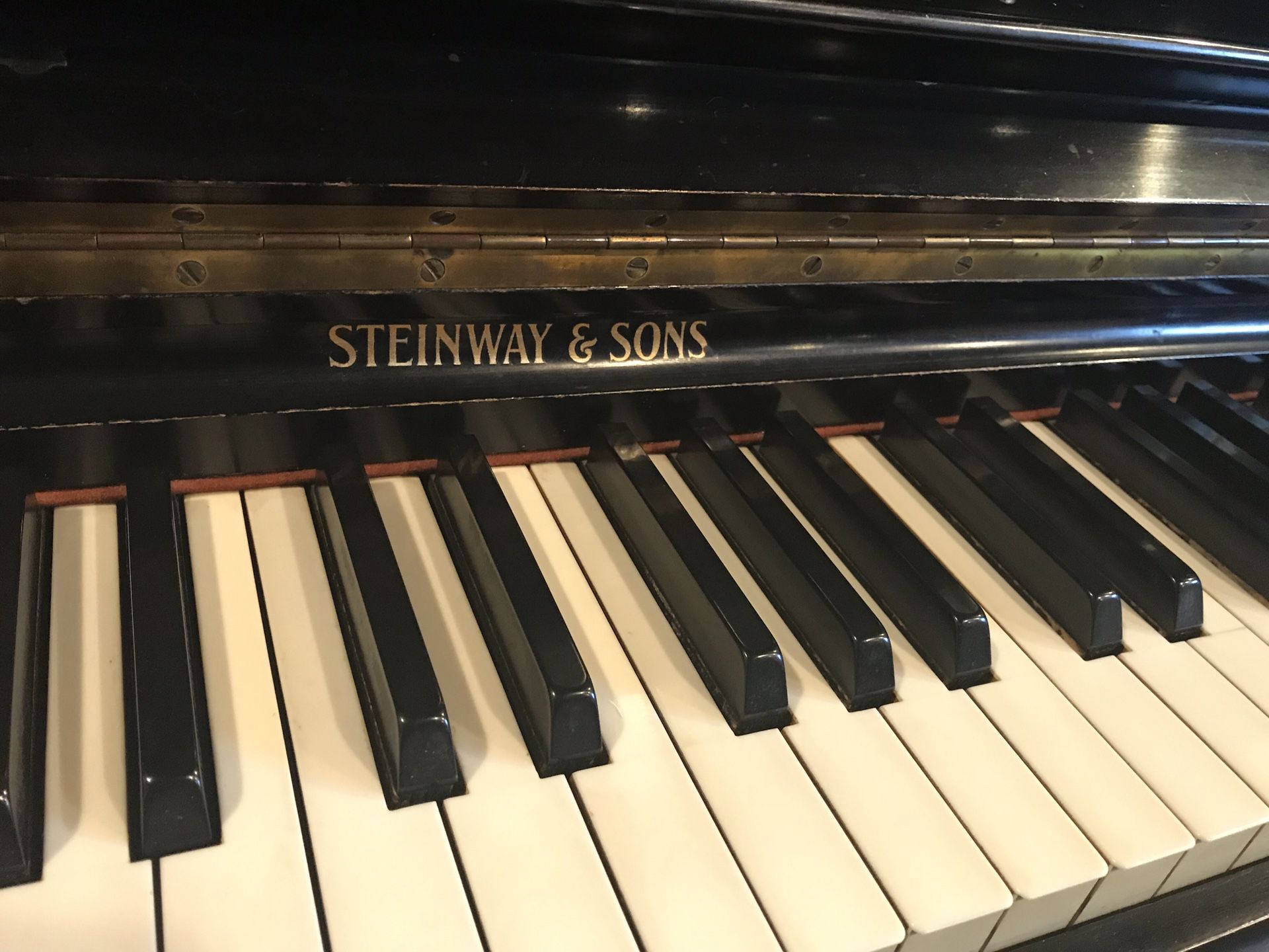 Steinway Upright Piano Ebony
