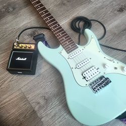 Brand NEW! Ibanez AZES40 Electric Guitar (Mint Green) + Marshall Amp & Fender Gig Bag