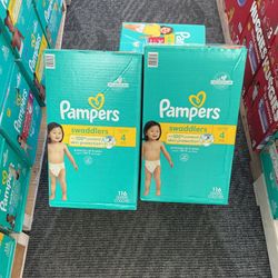 Pampers Swaddlers Size 4 Count 116 $36.99