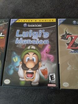 GameCube, Zelda, WindWaker, Luigi's Mansion, Splintercell, Pandora Tomorrow