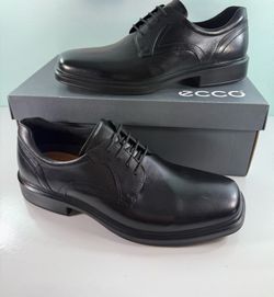 NEW ECCO Helsinki 2 Men’s Black Leather Derby Dress Shoes