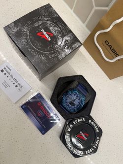Casio G-Shock Watch Silver Teal Dial