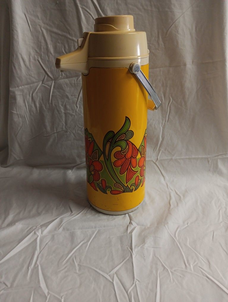VTG Peacock Vacuum Bottle Company Thermos Dispenser Coffee Air Pot Party Picnic