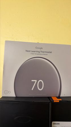 Google NEST learning thermostat + sensor 4th gen NEW in box SEAL