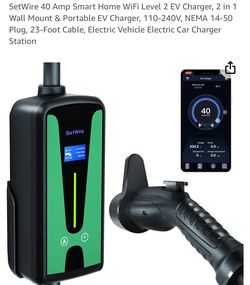 SetWire 40 Amp Smart Home WiFi Level 2 EV Charger <New>