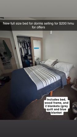 Bed with frame Full Size