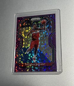 Thomas Bryant 2020-21 Panini Prizm Purple Fast Break Prizm /75 Wizards Miami Heat