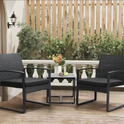 3 Pcs Patio Furniture 