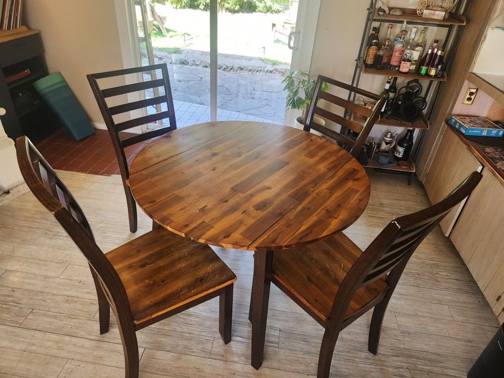 Wood Dining Room Table And Chairs